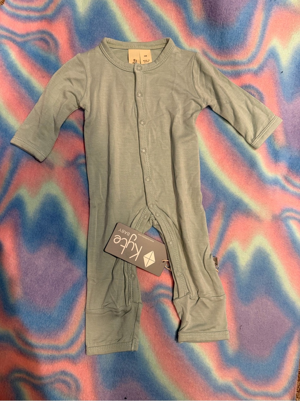 Kyte BABY Sage Green Long Sleeve One-Piece - Picture 13 of 13